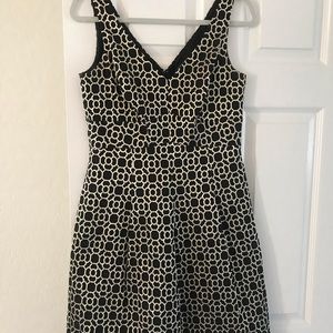 Ralph Lauren Black and Gold Cocktail Dress